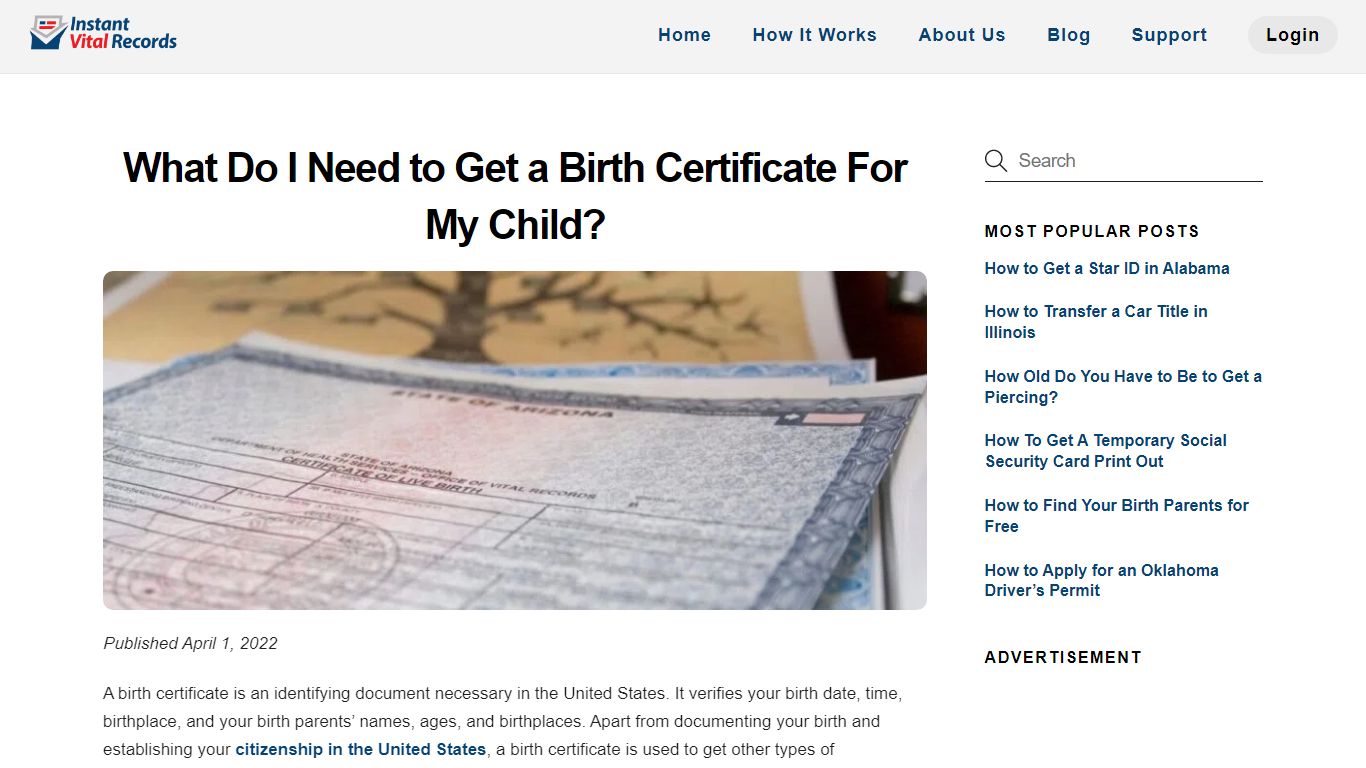 What Do I Need to Get a Birth Certificate For My Child?